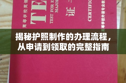 柳江揭秘护照制作的办理流程，从申请到领取的完整指南