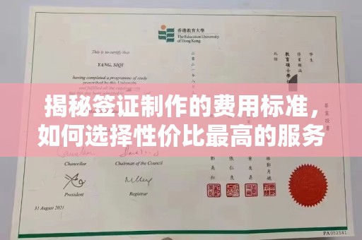 柳江揭秘签证制作的费用标准，如何选择性价比最高的服务？