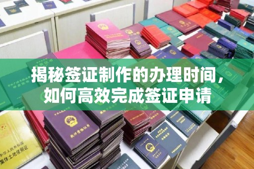 柳江揭秘签证制作的办理时间，如何高效完成签证申请