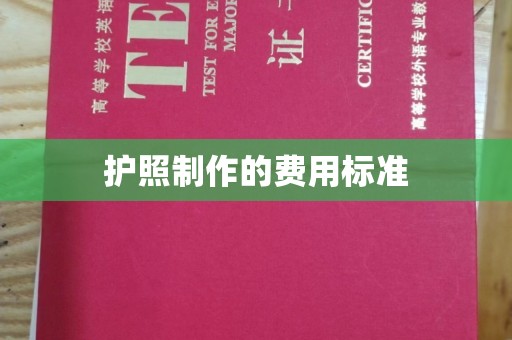 柳江护照制作的费用标准